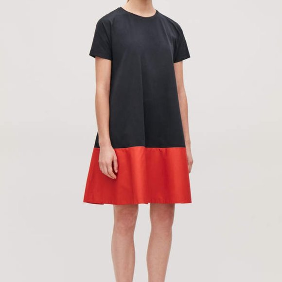 COS Contrast-Panelled Jersey Dress - Picture 8 of 12